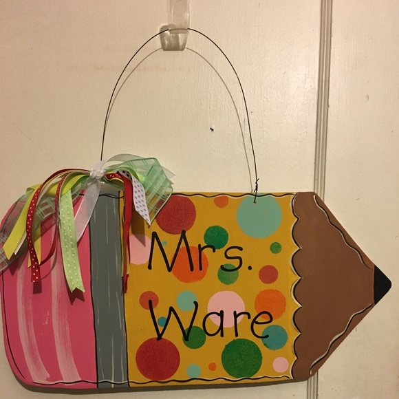 Personalized Teacher Door Hanger
order now for the upcoming 
New school year ❤️ - Picture 2 of 2